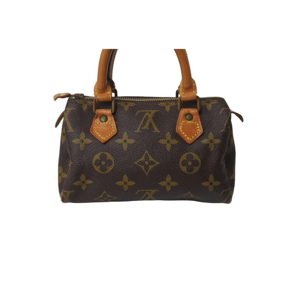 Louis Vuitton Mini Speedy Handbag Monogram Brown - Picture 3 of 9